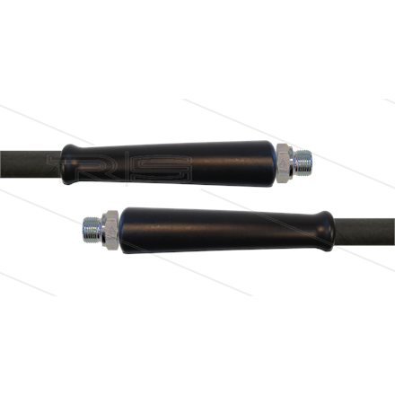 HD-Schlauch schwarz 1SC-12 - 25m - 2 x 1/2" AGR - 2x GKS - 2