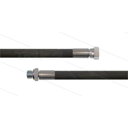 HD-Schlauch schwarz 1SC-12 - 50m - 1/2" DKR x 1/2" AGR - ohn