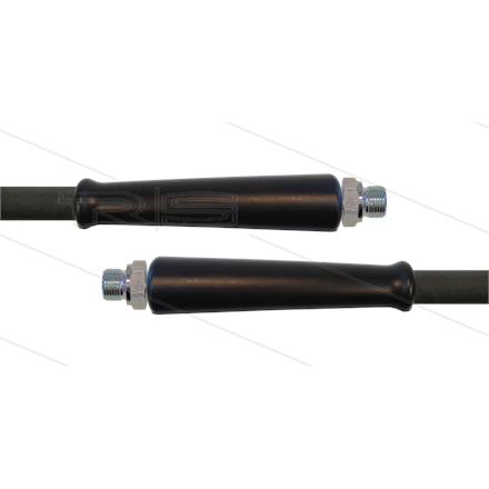 HD-Schlauch schwarz 1SC-12 - 50m - 2 x 1/2" AGR - 2x GKS - 2