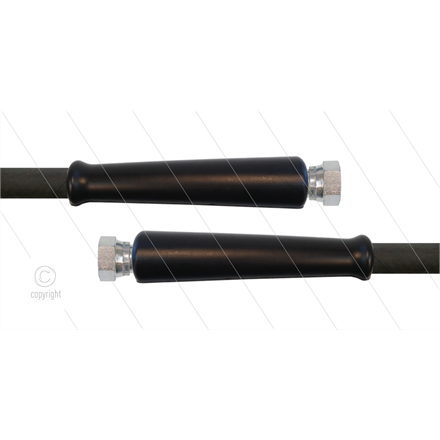 HD-Schlauch schwarz 1SC-12 - 50m - 2x 1/2" DKR - 2x GKS - 25