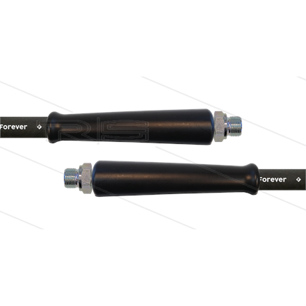HD-Schlauch schwarz 1SCX-12 - Forever - 10m - 2x 1/2" AGR -
