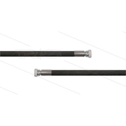 HD-Schlauch schwarz 1SN-06 - 10m - 3/8"DKR x 1/4" DKR - ohne