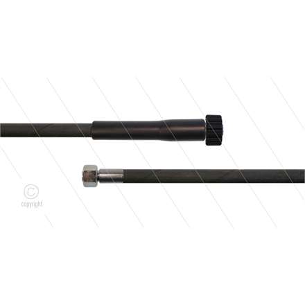 HD-Schlauch schwarz 1SN-06 - 15m - M22x1,5 HV Konisch x M14x