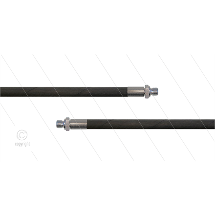 HD-Schlauch schwarz 1SN-06 - 30m - 2x 1/4" AGR - ohne GKS -