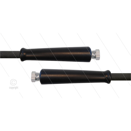 HD-Schlauch schwarz 1SN-10 - 20m - 2x 3/8" DKR - 2x GKS - 210 Bar