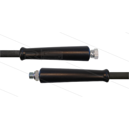 HD-Schlauch schwarz 1SN-10 - 20m - 3/8" DKR x 3/8" AGR - 2x GKS - 210 Bar