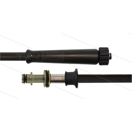 HD-Schlauch schwarz 1SN Plus-08 - 15m - M22x1,5 HV x Steckni