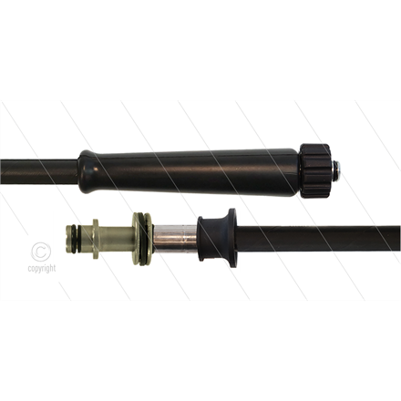 HD-Schlauch schwarz 1SN Plus-08 - 20m - M22x1,5 HV x Steckni