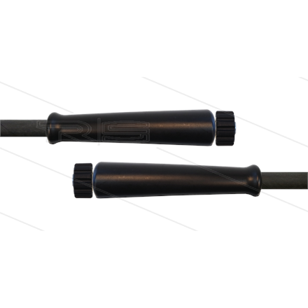 HD-Schlauch schwarz 1SN Plus-08 - 25m - 2x M22x1,5 HV flach
