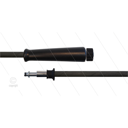 HD-Schlauch schwarz 2SC-08 - 10m - M22HV flach x 11mm Steckn