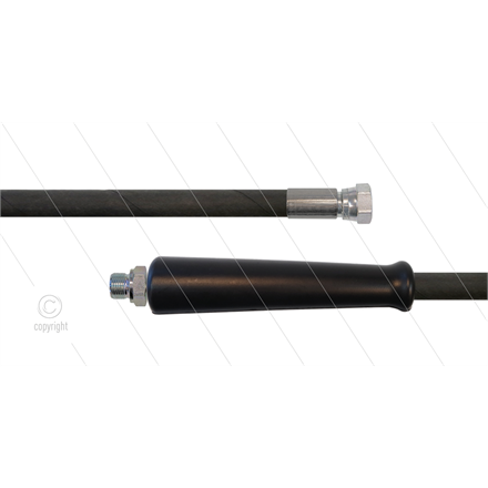 HD-Schlauch schwarz 2SC-08 - 20m - 3/8" AGR x 3/8" DKR - 1x