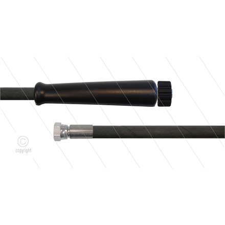 HD-Schlauch schwarz 2SC-10 - 15m - 3/8" DKR x M22x1,5 HV fla