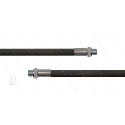 HD-Schlauch schwarz 2SC-10 - 25m - 2x 3/8" AGR - ohne GKS -