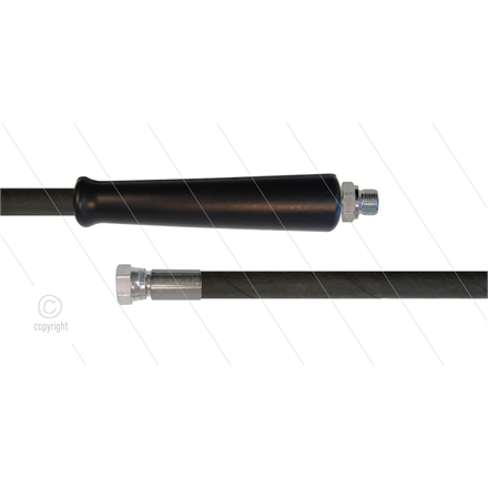 HD-Schlauch schwarz 2SC-10 - 35m - 3/8" AGR x 1/2" DKR - 1x