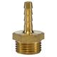 HOSE BARB 1/2"M 6MM BRASS