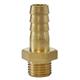 HOSE BARB 1/4"M 10MM BRASS