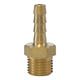 HOSE BARB 1/4M 6MM BRASS