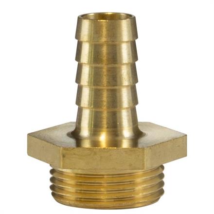 HOSE BARB 3/4"M 13MM BRASS