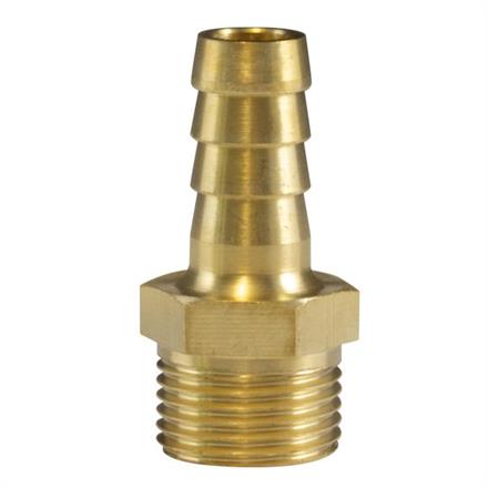 HOSE BARB 3/8"M 10MM BRASS