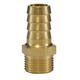 HOSE BARB 3/8"M 13MM BRASS