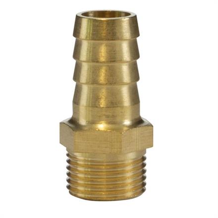 HOSE BARB 3/8"M 13MM BRASS