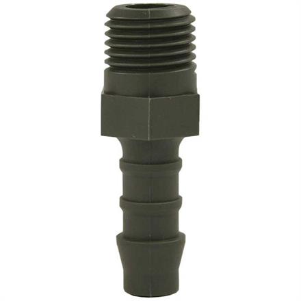 HOSE BARB, PLASTIC 3/4"M-19MM