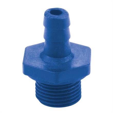 HOSE BARB, PLASTIC ST-73 BLUE