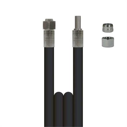 HP HOSE BLACK 2-08 RS 12 MM INOX 1,67 M.