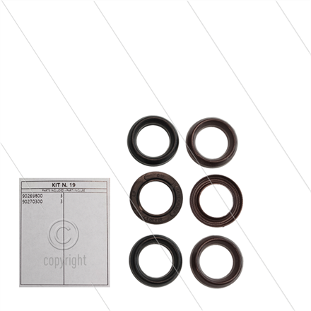 Kit 19 - Satz Hochdruck- und Niederdruckdichtungen Ø20mm (3x