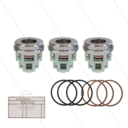 Kit 2013 - Satz Druckventile (3x) - Serie 71 + 71(V)HT + Pra