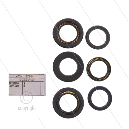 Kit 238 - Manschettensatz Ø20mm für 3 Plungers - Serie SS