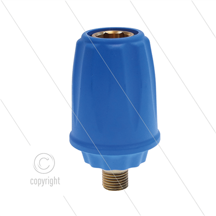 Kupplung - ARS25P - 1/4" AG - Messing - blau - passend zu KE