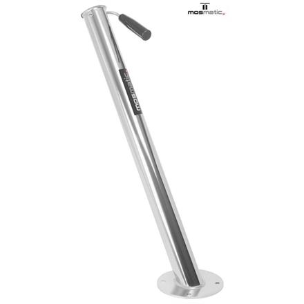 Lance holder with stop feature, floor mounted LAZ ø60x750 4xø11 INOX