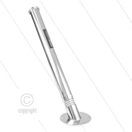 Lanzenhalter - VA - für Bodenmontage - mit Federung und Leck