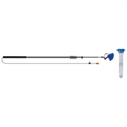 Lowpressure telescopic wash brush, filter 20"