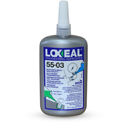 Loxeal 55-03 screw locking device medium 250 ml