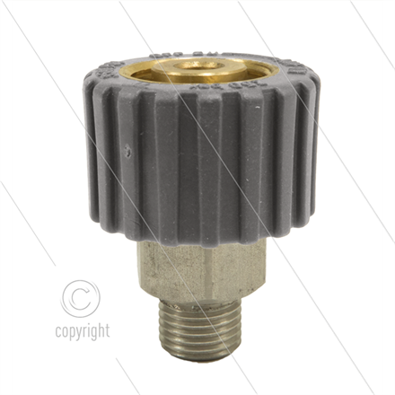 M21x1,5 - DKS - Handverschraubung Grau - M18x1,5 AG - einfac