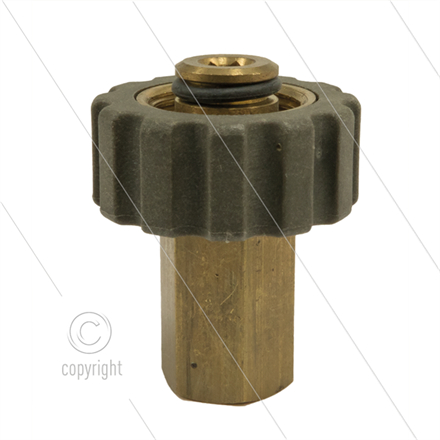 M21x1,5 - Handverschraubung - Messing - 250 Bar - Ø14mm - 1/