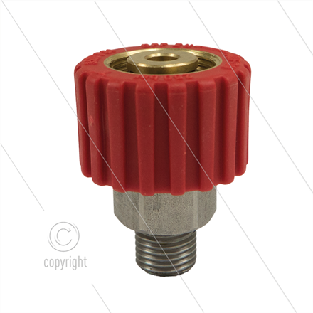 M22x1,5 - DKS - Handverschraubung Rot - 1/4" AG - einfach ge