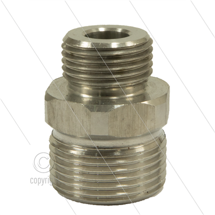 M22x1,5 - Gegennippel - Edelstahl - 500 Bar - 3/8" AG