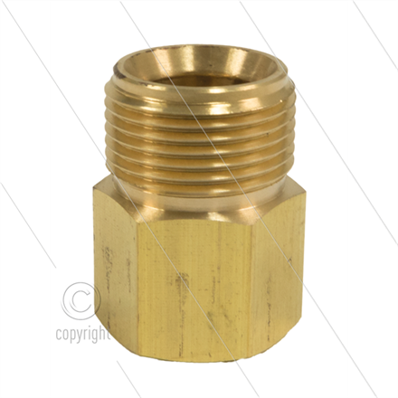 M22x1,5 - Gegennippel - Messing - 250 Bar - 3/8" IG