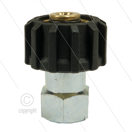 M22x1,5 - Handverschraubung - Messing - 250 Bar - 1/4" IG