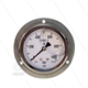 Manometer 0-1000 Bar - 1/4" AG - Eingang Hinten - Ø63mm - Paneleinbau