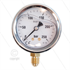 Manometer 0-250 Bar - 1/4" AG - Eingang unten - Ø63mm