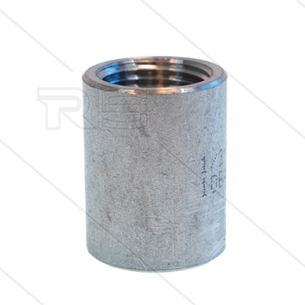Muffe - Edelstahl - 3/8" IG - rund