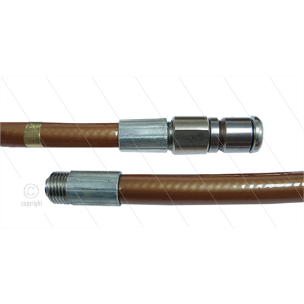 NW5 Rohrreinigungsschlauch - bronze - 15m - 250 Bar - mit Ro