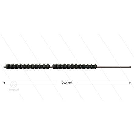 PFL Lanze - L=900mm - gerade - Edelstahl - umspritzter Isoli