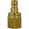 PLUG WITH CHECK VALVE 1/4"F