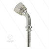 Pressnippel - Stahl - DN06 (1/4") - 1/4" DKR - 45° Bogen - SW19