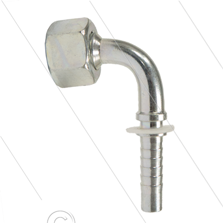 Pressnippel - Stahl - DN06 (1/4") - M14x1,5 (8L) DKOL - 90°